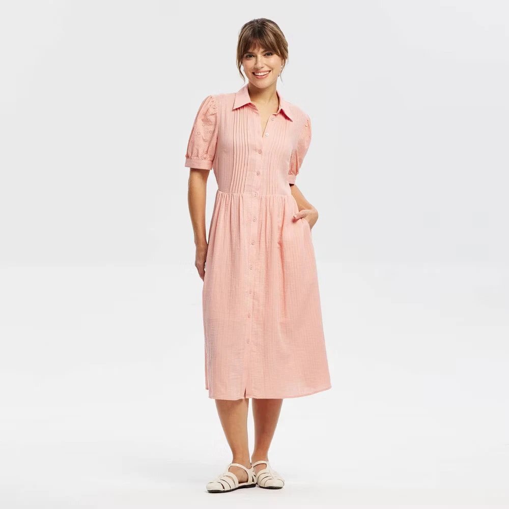 Band-Collar Sleeveless Shift - Picture 3 of 3